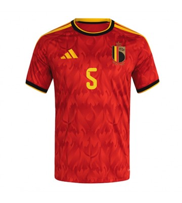 Belgien Maxim De Cuyper #5 Hjemmebanetrøje VM 2026 Kortærmet